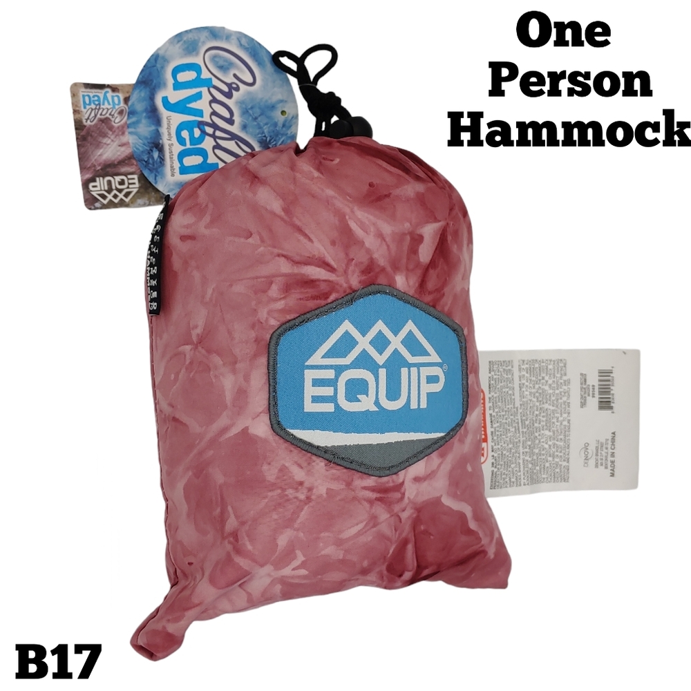 Equip Hammock One Person Craft Dyed Max Weight 300 lbs
